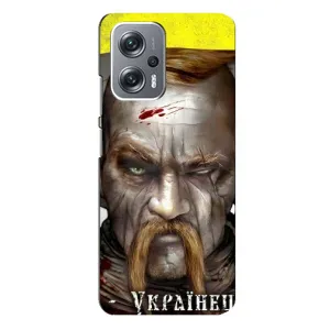 Чехол с картинкой (Патриотический КОЗАК) на Xiaomi Redmi Note 12 Pro Plus (Одноглазый Козак)