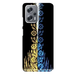 Силиконовый Чехол на Xiaomi Redmi Note 12 Pro Plus (Патриотическая вышиванка)