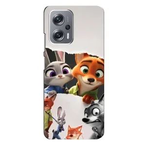 Силіконовий чохол з принтом Зоотрополіс для Xiaomi Redmi Note 12 Pro Plus (Персонажі Зоо)