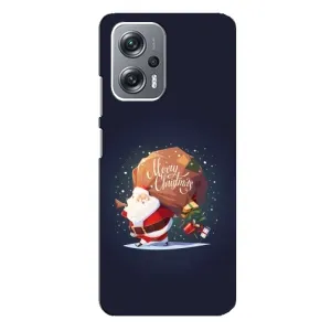 Чехол Санта Клаус для Xiaomi Redmi Note 12 Pro Plus (Подарки от Санты)