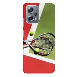 Чохли з прінтом Спортивна тематика для Xiaomi Redmi Note 12 Pro Plus (Ракетки теніс)