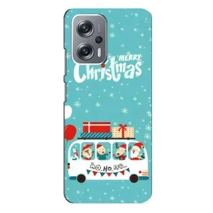 Силиконовый бампер на рождество для Xiaomi Redmi Note 12 Pro Plus (Рождественское настроение)
