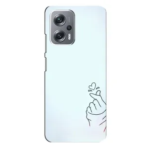 Чехлы (Знак сердечка) на Xiaomi Redmi Note 12 Pro Plus (Сердце на голубом)