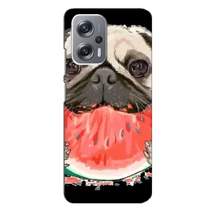 Чехол (ТПУ) Милые собачки для Xiaomi Redmi Note 12 Pro Plus (Смешной Мопс)