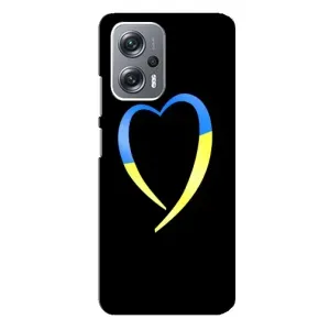 Силиконовый Чехол на Xiaomi Redmi Note 12 Pro Plus (Я-Украина) (Украинское сердце)
