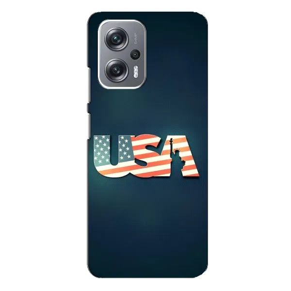 Чехол с рисунком «USA» для Xiaomi Redmi Note 12 Pro Plus Чехол с рисунком «USA» для Xiaomi Redmi Note 12 Pro Plus