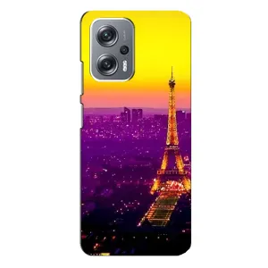 Чехол с Эйфелевой башней на Xiaomi Redmi Note 12 Pro Plus (Яркая башня)