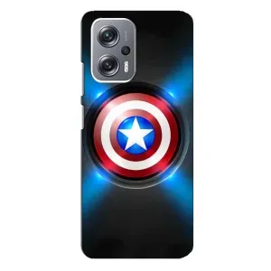 Чохол с Щітом Капітана Америки на Xiaomi Redmi Note 12 Pro Plus (Яскраий Щит Капітана)
