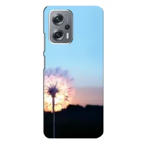 Силіконовий Чохол з кульбабками на Xiaomi Redmi Note 12 Pro Plus (Захід з кульбабкою)