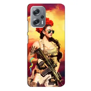 ЗСУ Чехлы (TPU) для Xiaomi Redmi Note 12 Pro Plus (Женщина солдат)