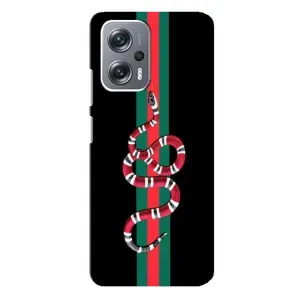 Чехлы Бренд GUCCI для Xiaomi Redmi Note 12 Pro Plus (Змей Гуччи)