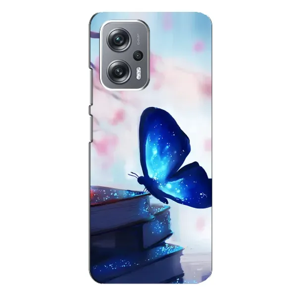 Чехол с рисунком «Бабочка синяя» для Xiaomi Redmi Note 12 Pro (5g)