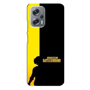 Чехол (TPU) с картинкой "Лого Пабг" на Редми Нот 12 Про (5g) (Battlegrounds)