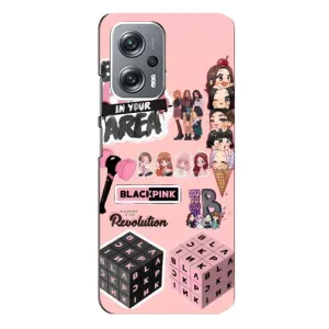Чохли з картинкою для Xiaomi Redmi Note 12 Pro (5g) (BLACK PINK колаж)