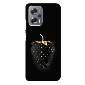 Чохол з зображенням смачної їжі для Xiaomi Redmi Note 12 Pro (5g) (Чорна полуниця)
