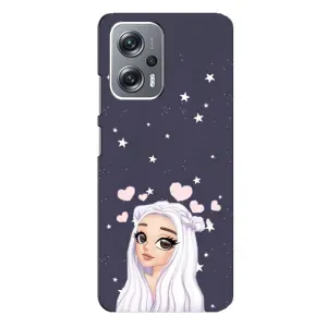 Чохол Стильні дівчата на Xiaomi Redmi Note 12 Pro (5g) (Дівчина та серця)