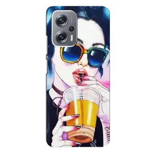 Чохол з картинкою Модні Дівчата Xiaomi Redmi Note 12 Pro (5g) (Дівчина з коктейлем)