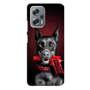 Чехол ДОБЕРМАН для Xiaomi Redmi Note 12 Pro (5g) (Доберман злой)