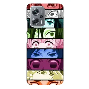 Силіконові чохлі з очіма Anime для Редмі Нот 12 Про (5g) (Очі Хашира)
