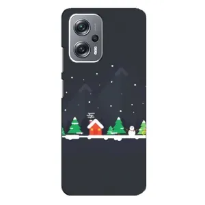 Силіконовий бампер на різдво для Xiaomi Redmi Note 12 Pro (5g) (Місто зимове)