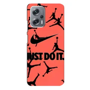 Силіконовый Чохол Nike Air Jordan на Редмі Нот 12 Про (5g) (Just Do It)