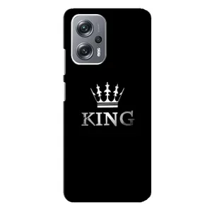 Чохол (Корона на чорному фоні) для Редмі Нот 12 Про (5g) (KING)