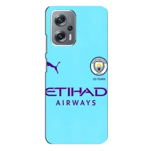 Силиконовые Чехлы принт Футбол на Xiaomi Redmi Note 12 Pro (5g) (Man City)