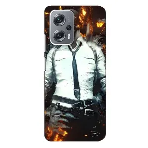 Силиконовый чехол с картинкой "Герой Pubg" на Xiaomi Redmi Note 12 Pro (5g) (Man Пубг)