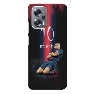 Чехол (TPU) с Футболистом на Xiaomi Redmi Note 12 Pro (5g) (MBAPPE 10)
