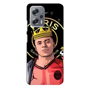 Чехол (TPU) с Футболистом на Xiaomi Redmi Note 12 Pro (5g) (Mbappe King)