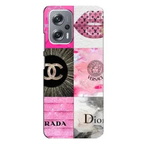 Чохол (Dior, Prada, YSL, Chanel) для Xiaomi Redmi Note 12 Pro (5g) (Модніца)