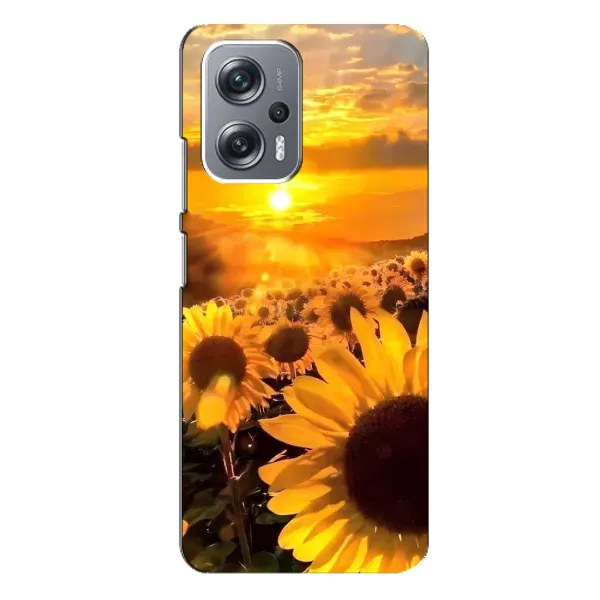 Чехол с рисунком «поле подсолнухов» для Xiaomi Redmi Note 12 Pro (5g)