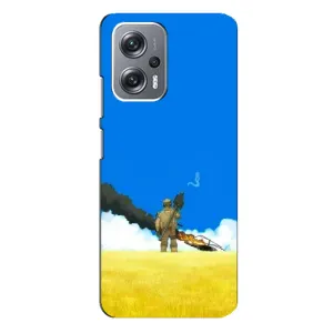 Чехлы на военную тематику для Xiaomi Redmi Note 12 Pro (5g) (Попадание)