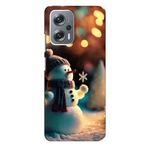 Чохли на Новий Рік Xiaomi Redmi Note 12 Pro (5g) (Сніговик святковий)