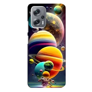 Чехол (ТПУ) с планетами на Xiaomi Redmi Note 12 Pro (5g) (Солнечна система)