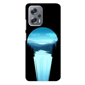 Летний Чехол на Xiaomi Redmi Note 12 Pro (5g) (Синий Водопад)