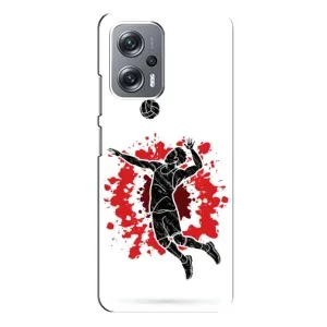 Чохли з прінтом Спортивна тематика для Xiaomi Redmi Note 12 Pro (5g) (Волейболіст)