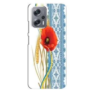 Силиконовый Чехол на Xiaomi Redmi Note 12 Pro (5g) с картинкой Вышиванки (Вышиванка с цветком)
