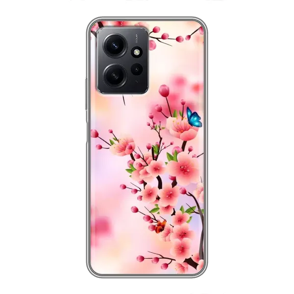 Чехол с рисунком «Бабочки на сакуре» для Xiaomi Redmi Note 12 Чехол с рисунком «Бабочки на сакуре» для Xiaomi Redmi Note 12