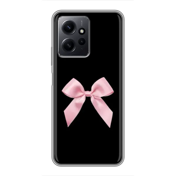 Чехол с рисунком «Бант на черном» для Xiaomi Redmi Note 12 Чехол с рисунком «Бант на черном» для Xiaomi Redmi Note 12