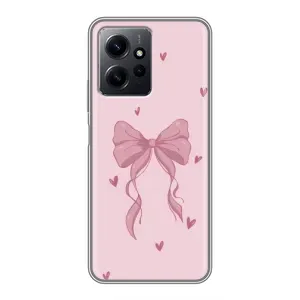 Чохол банти для Xiaomi Redmi Note 12 (Бант на рожевому)
