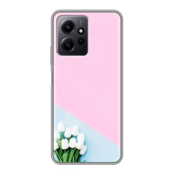 Чехол с рисунком «Белые тюльпаны» для Xiaomi Redmi Note 12 Чехол с рисунком «Белые тюльпаны» для Xiaomi Redmi Note 12