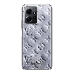 Текстурный Чехол Louis Vuitton для Редми Нот 12 (Белый ЛВ)