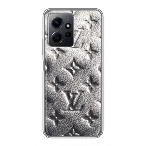 Текстурный Чехол Louis Vuitton для Редми Нот 12 (Бежевый ЛВ)
