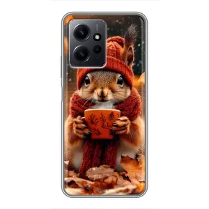 Друкований чохол 'Звірята з кавою' для Xiaomi Redmi Note 12 (Білка з кавою)