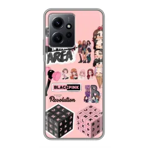 Чехлы с картинкой для Xiaomi Redmi Note 12 (BLACK PINK коллаж)