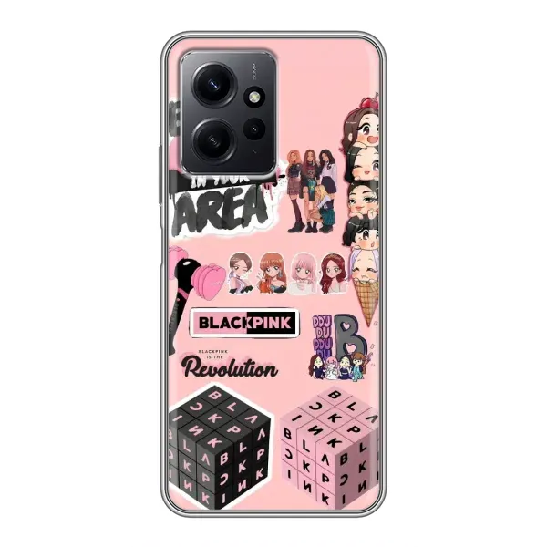 Чехол с рисунком «BLACK PINK коллаж» для Xiaomi Redmi Note 12 Чехол с рисунком «BLACK PINK коллаж» для Xiaomi Redmi Note 12