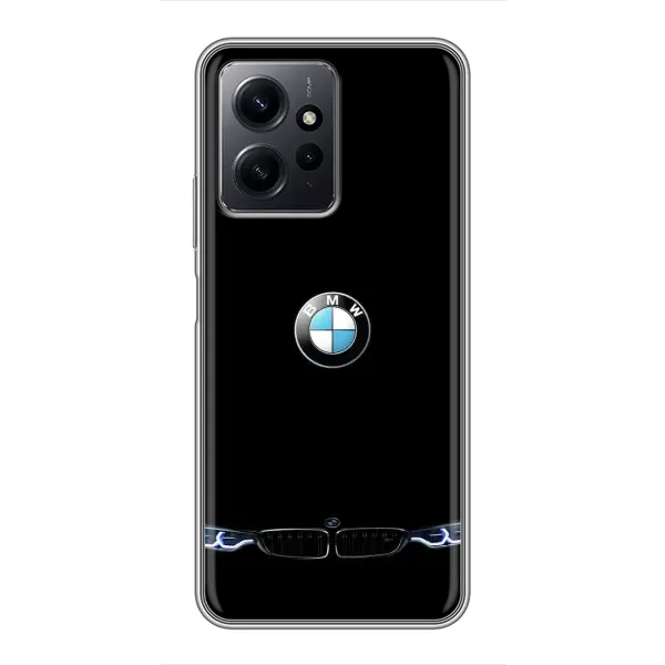 Чехол с рисунком «Черный BMW» для Xiaomi Redmi Note 12