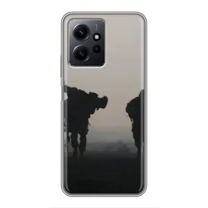 Чохли на військову тематику для Xiaomi Redmi Note 12 (Бій солдат)