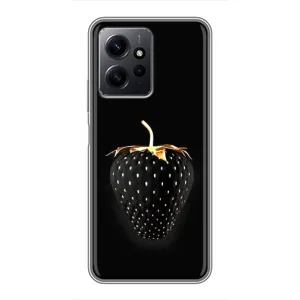 Чохол з зображенням смачної їжі для Xiaomi Redmi Note 12 (Чорна полуниця)